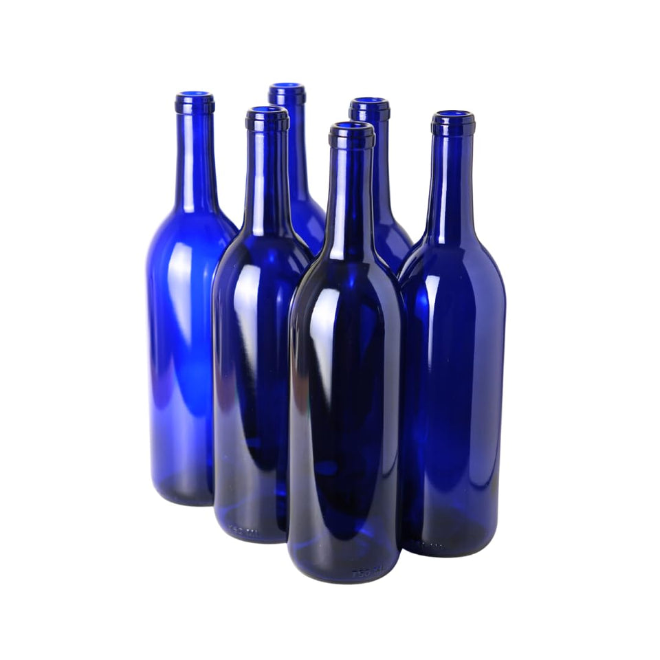 FastRack blue Bordeaux bottle front view for elegant home winemaking