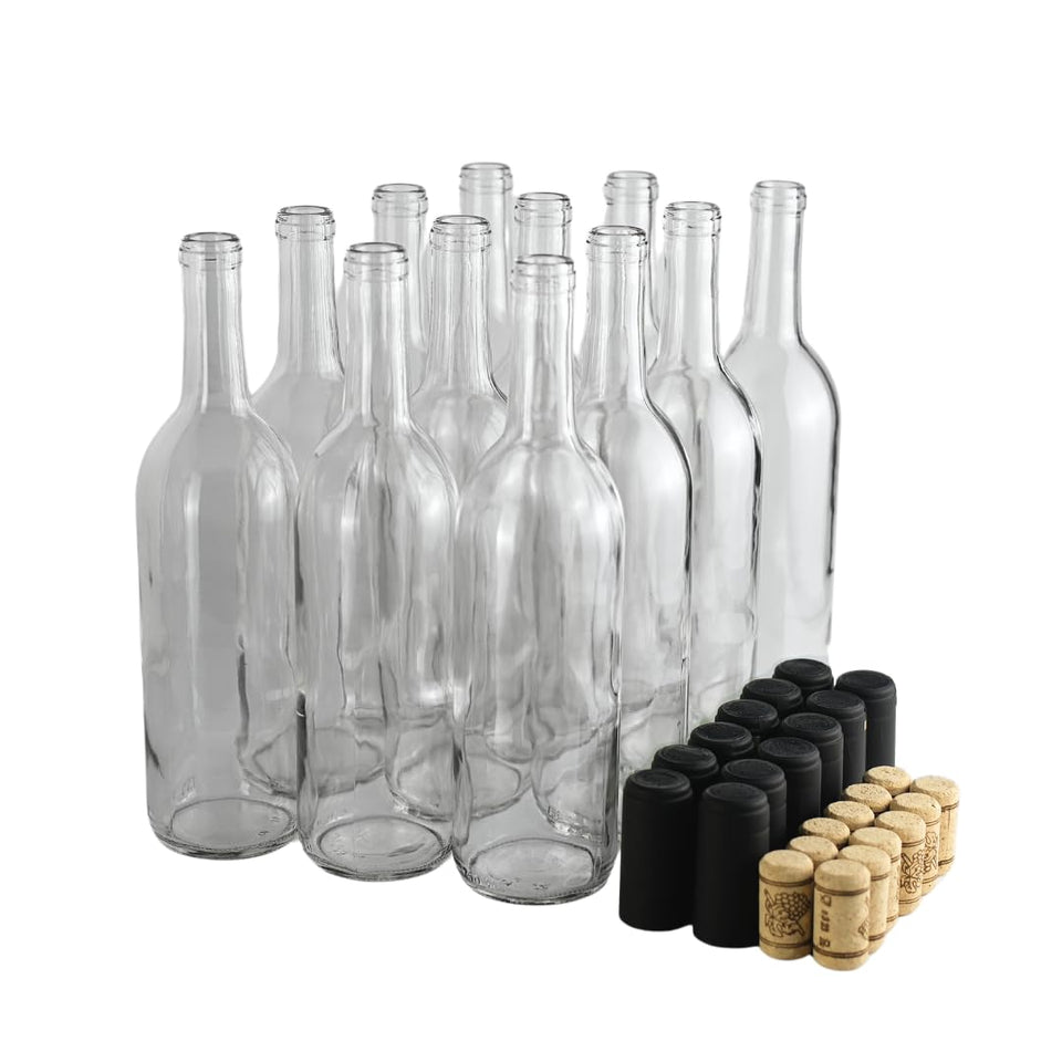 FastRack Bordeaux bottle in clear glass showcases wine color.