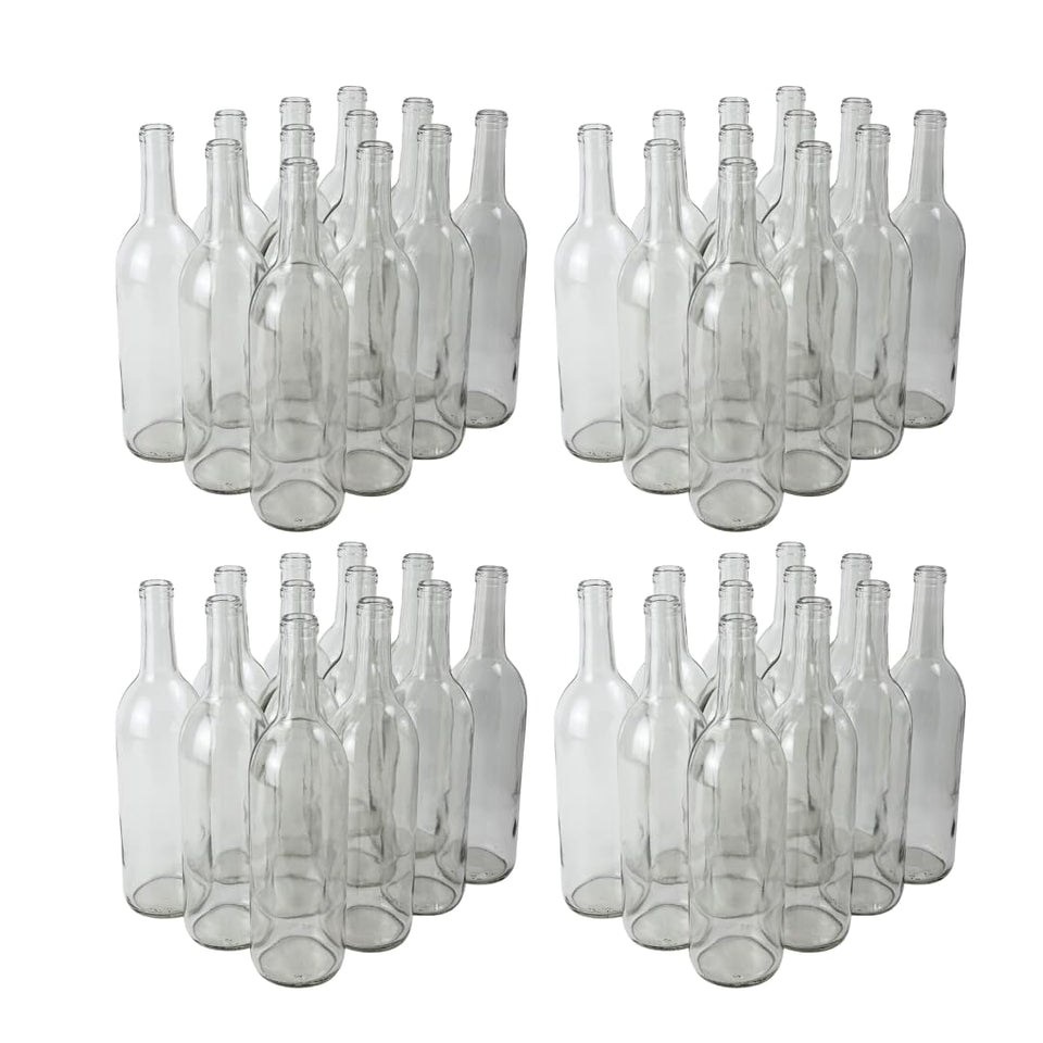 FastRack Bordeaux 750ml bottle front view in clear glass for premium presentation