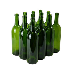 FastRack Bordeaux green 750ml bottle ready for winemaking.