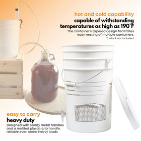 FastRack removable bottling spigot for easy cleaning and beverage transfer.