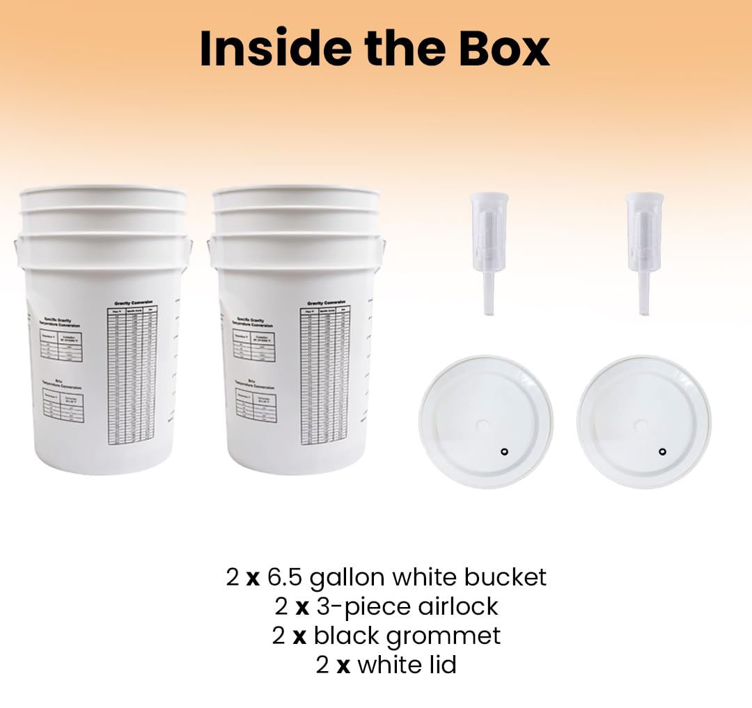 FastRack BPA-free HDPE bucket ensures durable, odor-free fermentation vessels