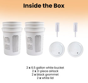 FastRack BPA-free HDPE bucket ensures durable, odor-free fermentation vessels