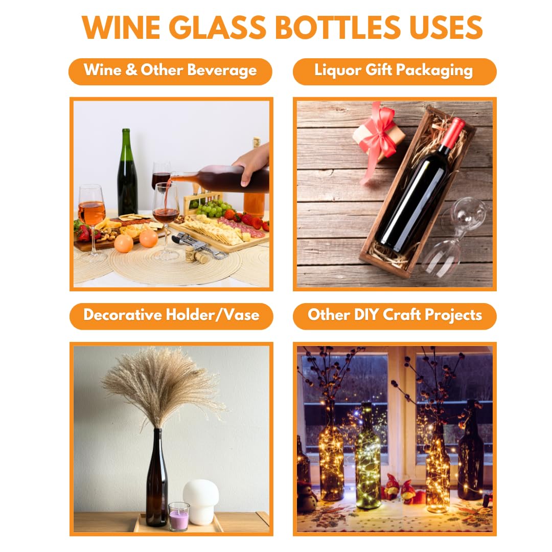 FastRack case of 12 clear wine bottles, ready for your next batch.