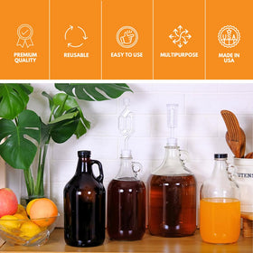 FastRack Fastrack clear glass jug shows liquid level for easy monitoring.