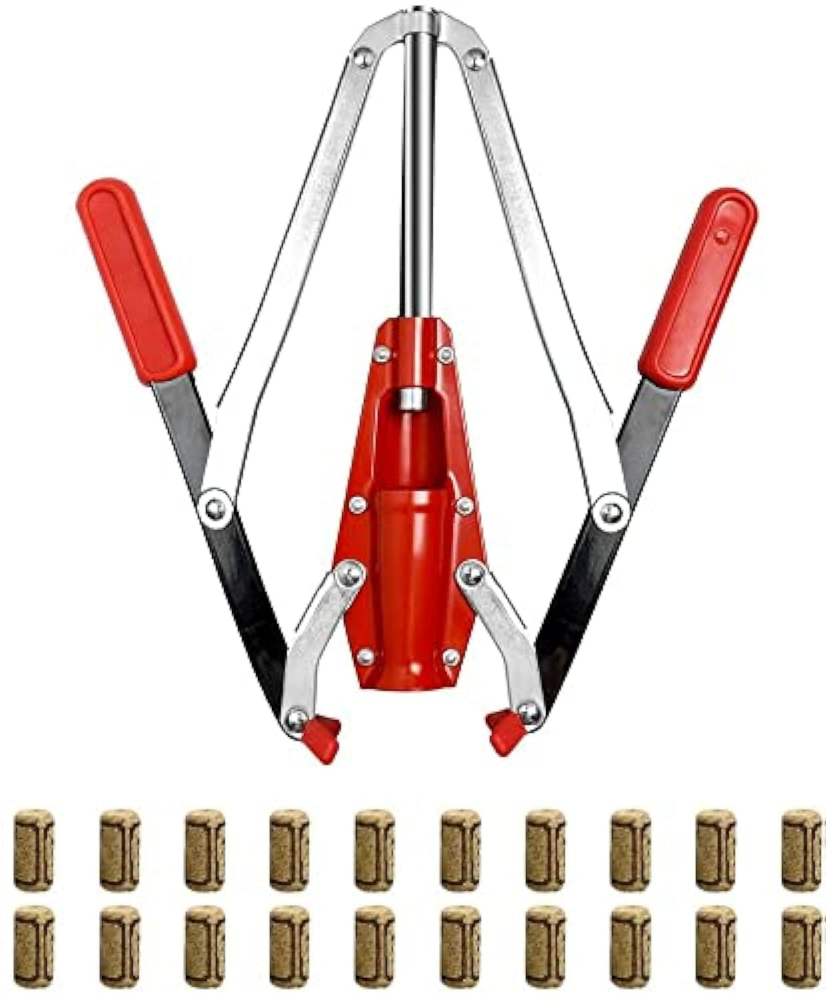 FastRack double lever corker closeup for easy sealing
