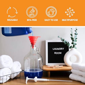 FastRack lead-free glass jug highlighting safe, durable material.
