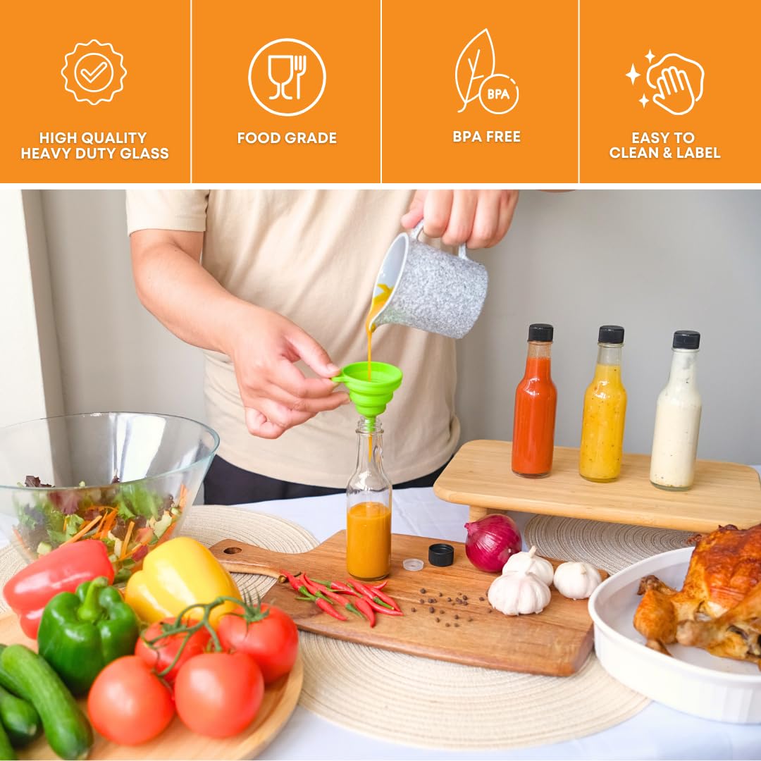 FastRack Woozy bottle with black cap ideal for sauces and condiments