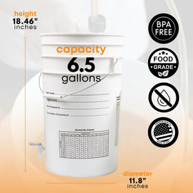 FastRack heavy-duty plastic construction designed for beer, wine, mead, or cider fermentation.