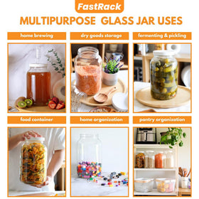 FastRack general-use kitchen jar for pantry organization and bulk storage
