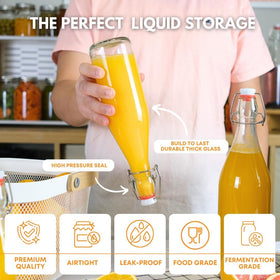 FastRack bottles in a setup suitable for kombucha, beer, or mead bottling.