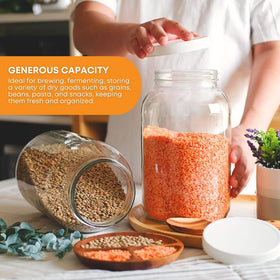FastRack jar used to pickle eggs with ample capacity