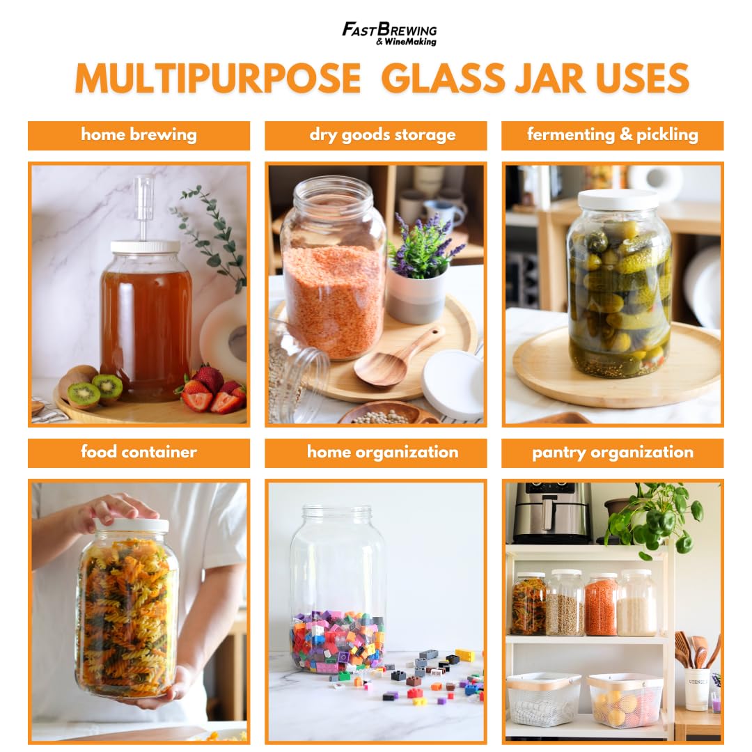 FastRack storage glass jar for dry goods and pantry organization.