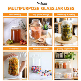 FastRack storage glass jar for dry goods and pantry organization.