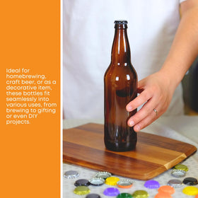 FastRack UV-shielded amber bottles for homebrewing and freshness