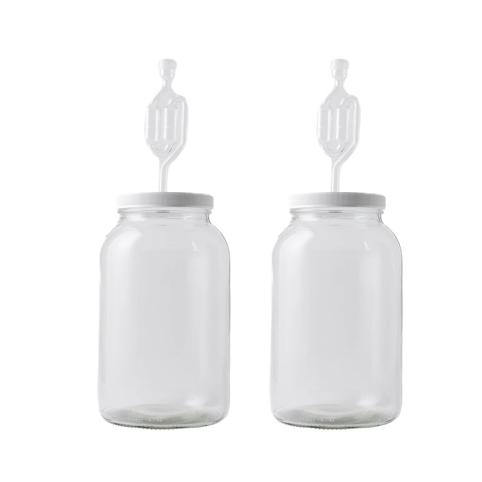 FastRack wide-mouth jar with drilled lid for easy fermentation prep