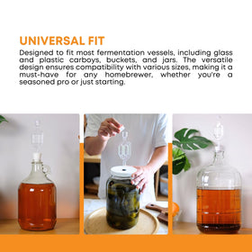 fastrak twin bubble airlock aids gas release and prevents contamination