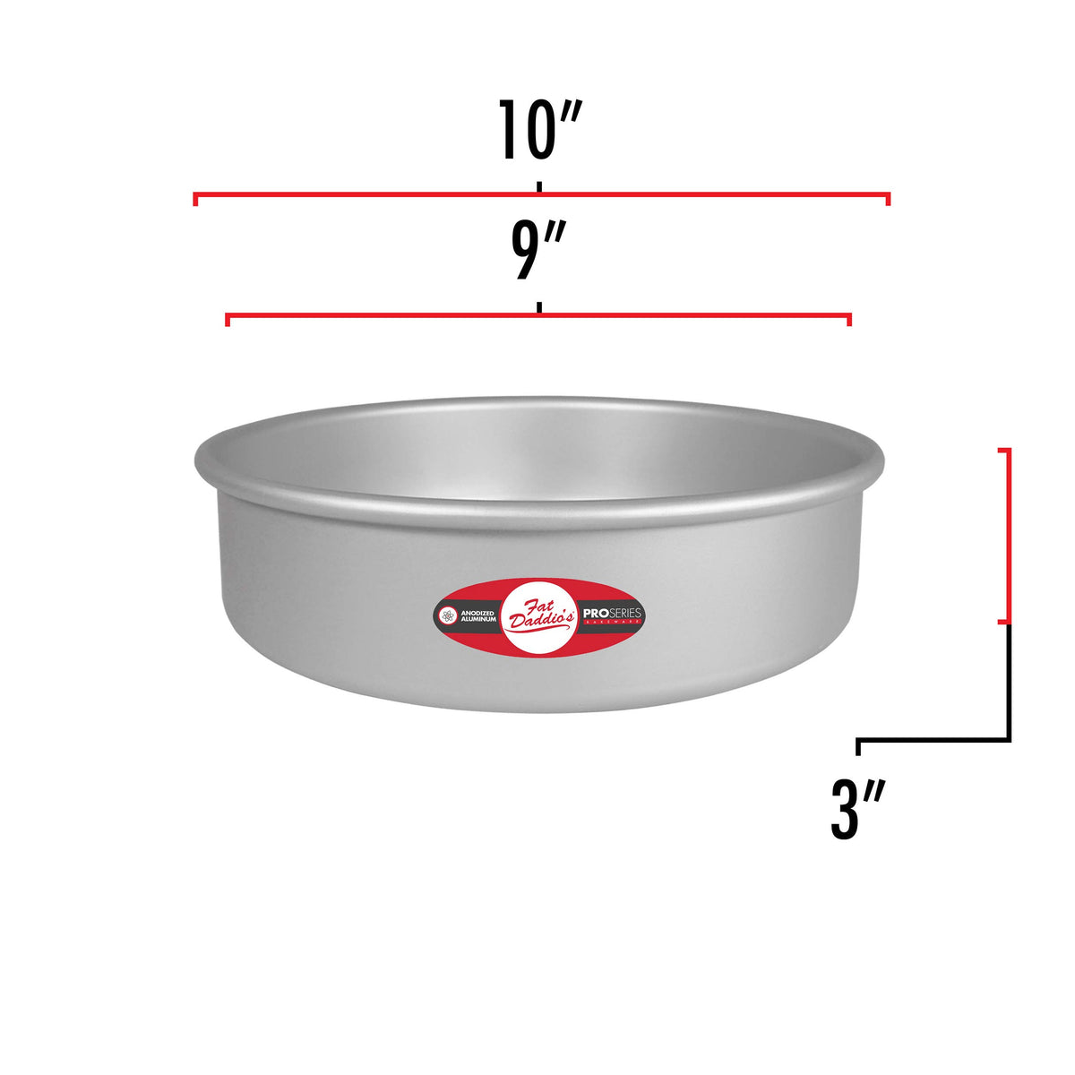 Fat Daddio's 16-gauge anodized aluminum pan highlights durable bakeware.