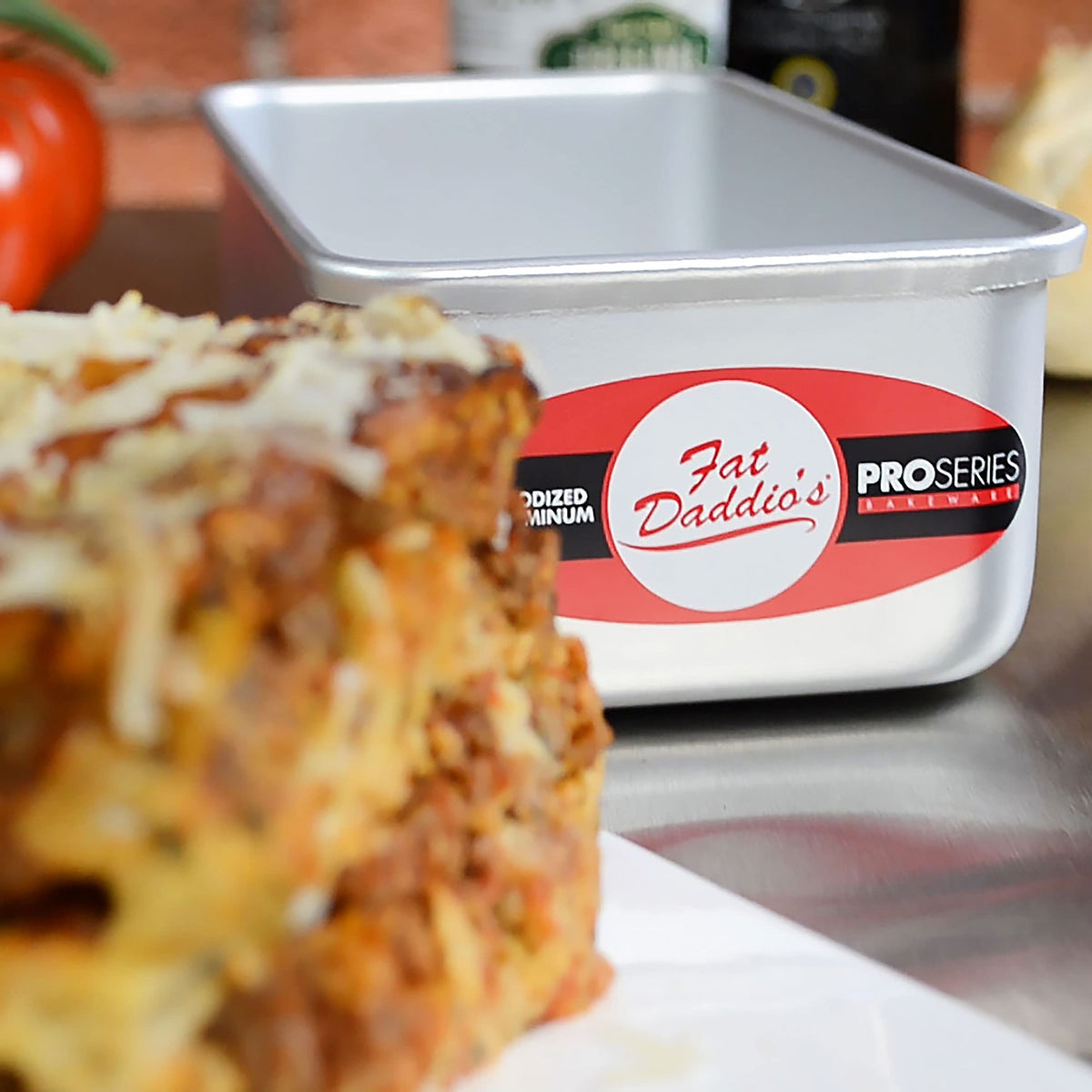 Fat Daddio's bread pan withstands up to 550°F for high-heat baking