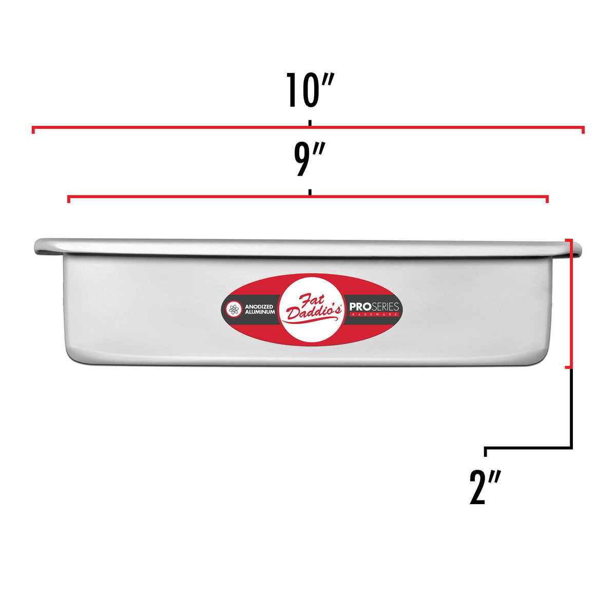 Fat Daddio's POB-9132 side profile highlighting easy grip and handling
