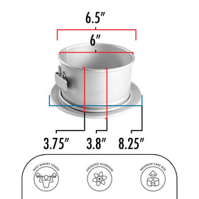 Fat Daddio's PSF-63 interior close-up shows 6-inch cavity and smooth release