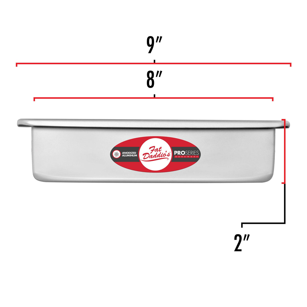 Fat Daddio's PSQ-882 pan showing even heat distribution in bake