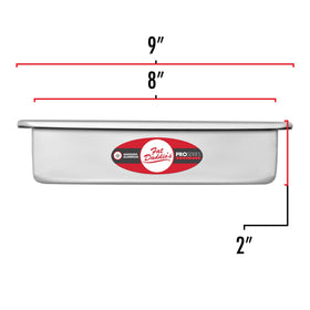 Fat Daddio's PSQ-882 pan showing even heat distribution in bake