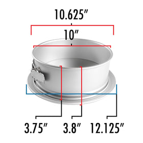 Fat Daddio's pan uses durable stainless steel buckle for secure closure.