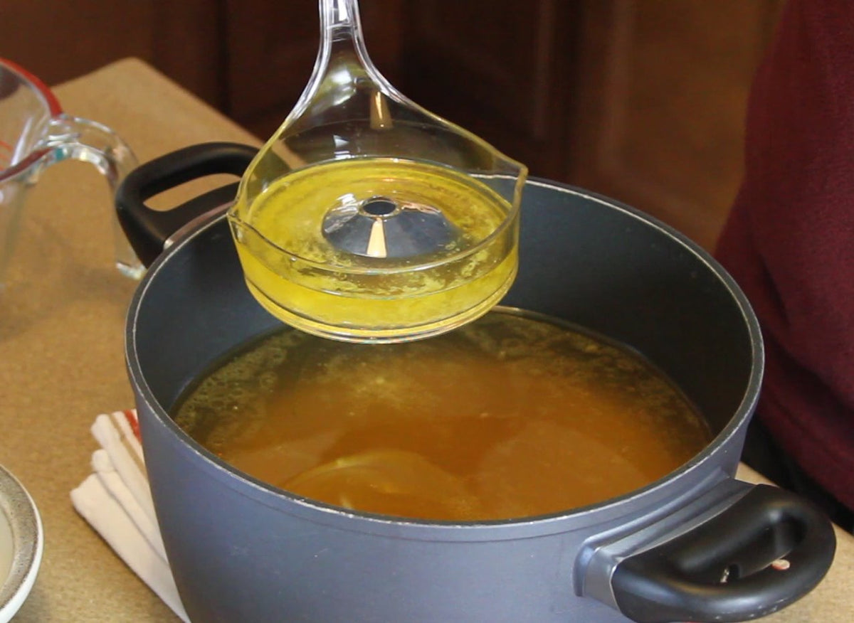 Fatsoff Soup Scoop easy-clean, dishwasher-safe design for quick cleanup after cooking.