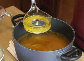Fatsoff Soup Scoop easy-clean, dishwasher-safe design for quick cleanup after cooking.