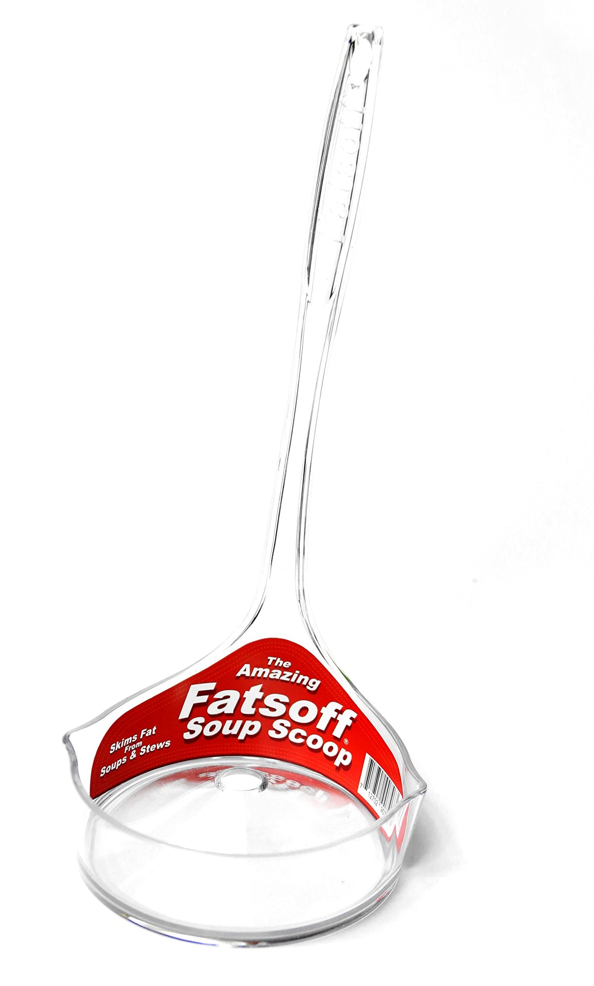 Fatsoff Soup Scoop funnel-down action demonstrates rapid fat separation for a clearer broth.