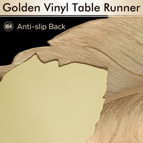 FAVE gold hollow-out design creates subtle shadows on the table