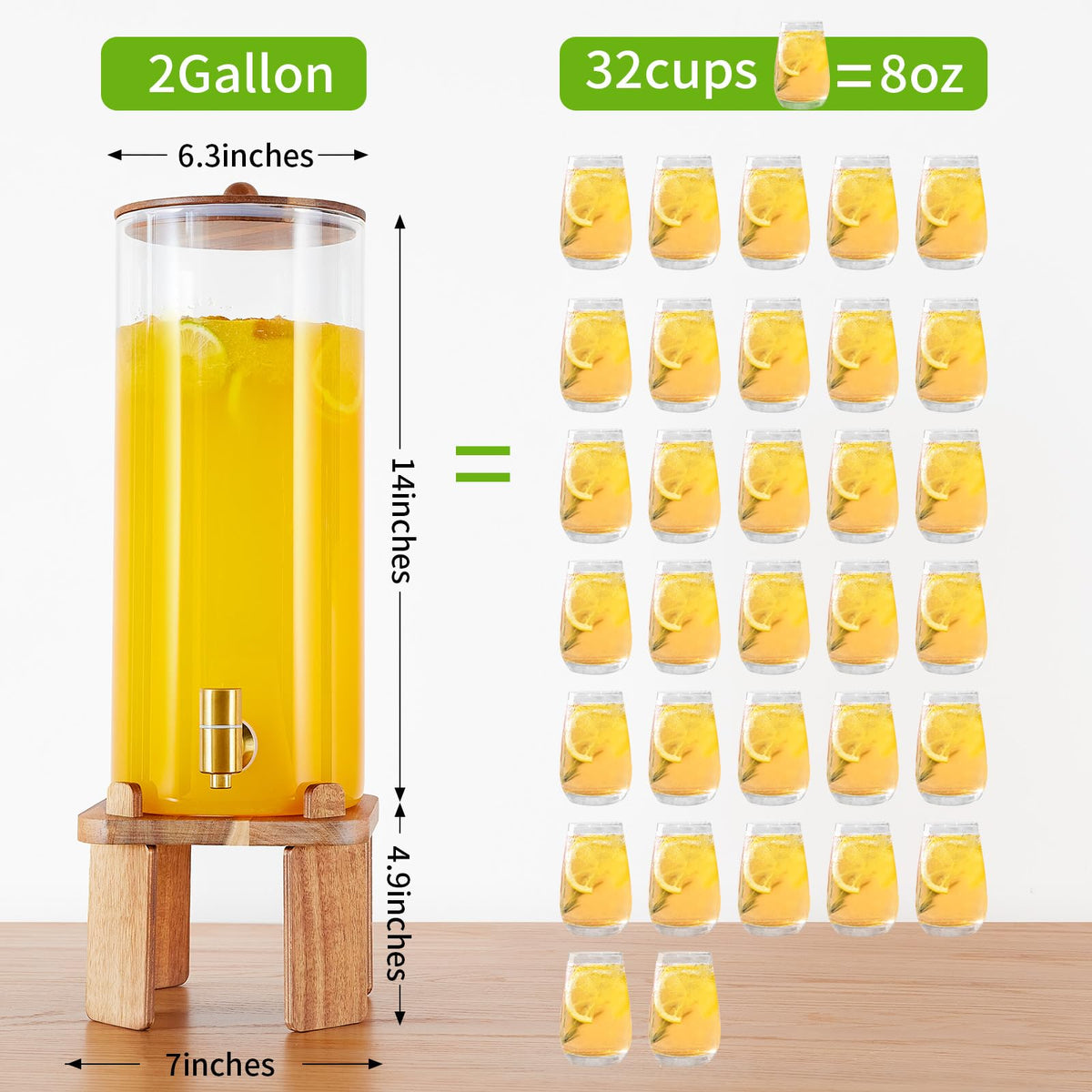 FavorFlavor glass beverage dispenser showing colorful drinks
