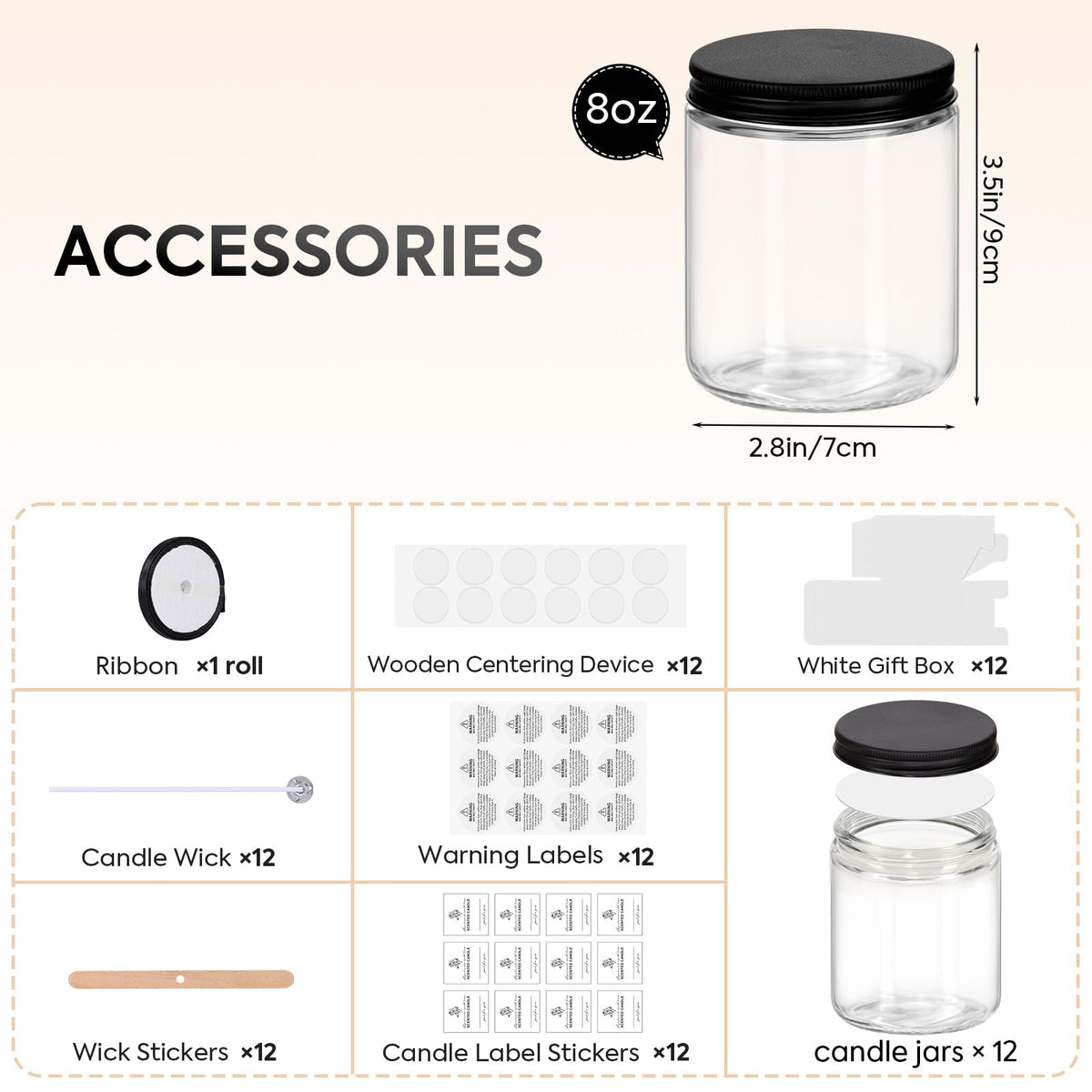 FavorFlavor glass jar with labels for gift-ready projects.