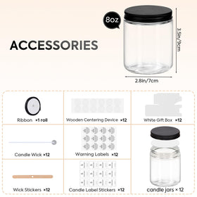 FavorFlavor glass jar with labels for gift-ready projects.