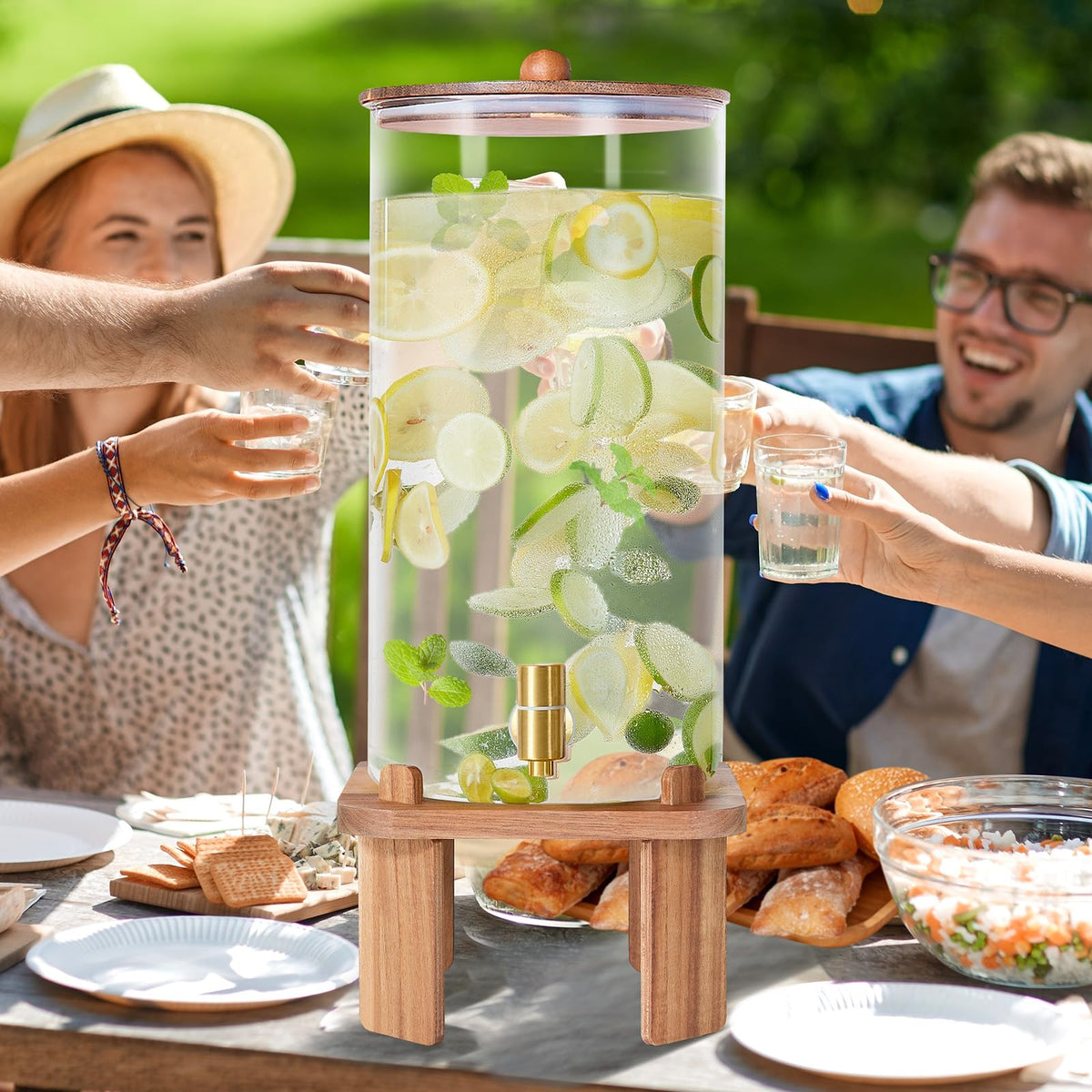 FavorFlavor lemonade, iced tea, and cocktails look inviting on display