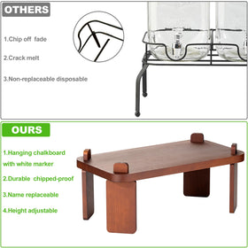 FavorFlavor wooden lid protects drinks and reduces contamination
