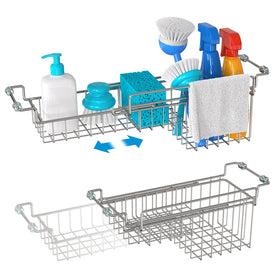 Stainless steel FavoThings rack with sponges and brushes ready to dry