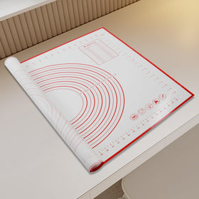 FavXD Dough Mat rolled-up storage demonstrating compact, space-saving design.