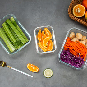 Microwave-safe containers allow quick reheating for everyday meals.