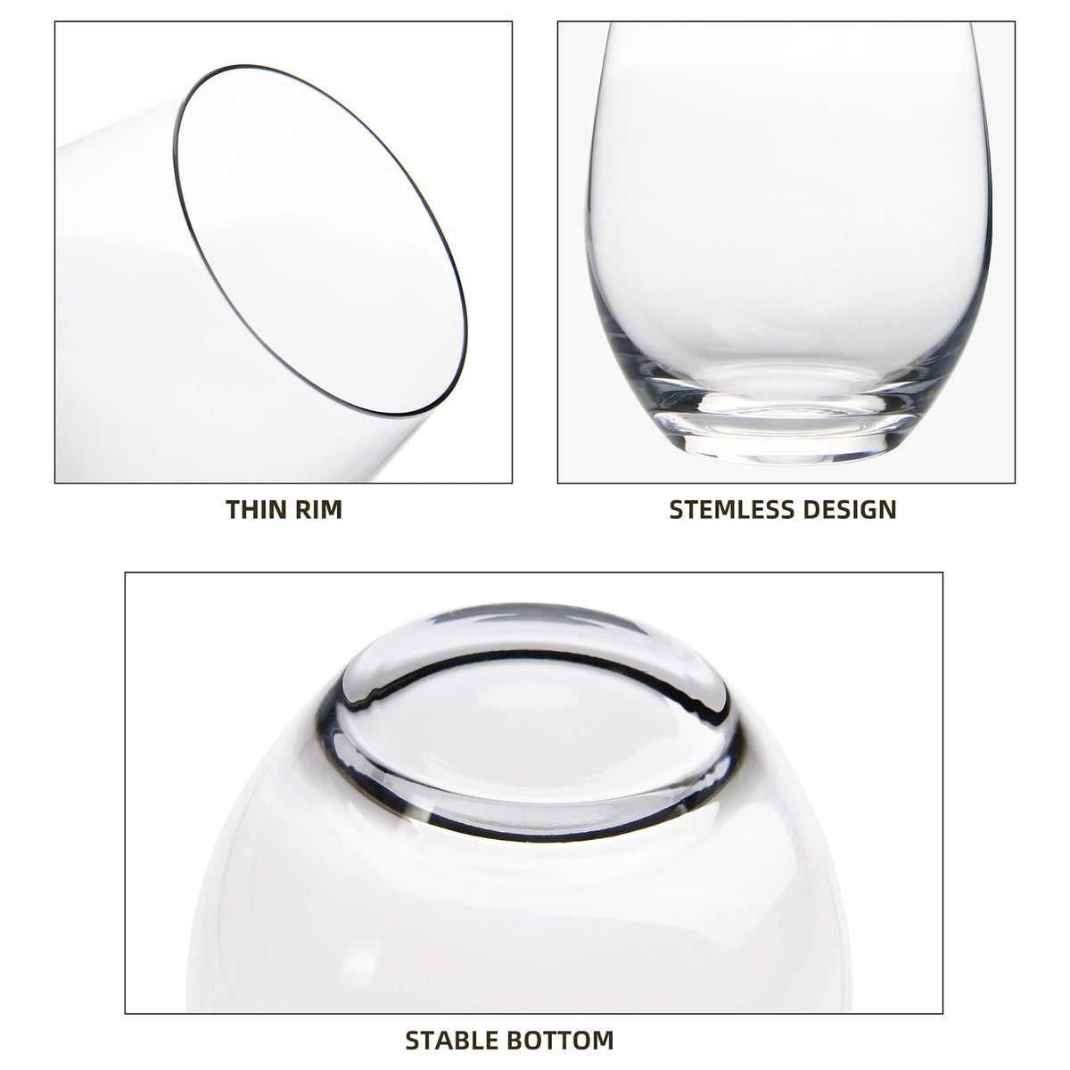 FAWLES stemless wine glasses gift-packaging makes a thoughtful gift for wine lovers