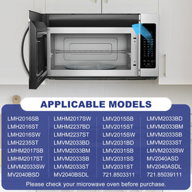 FBULWSEC MDX61912701 vent grille LG LMV2031ST top view promotes better microwave ventilation.