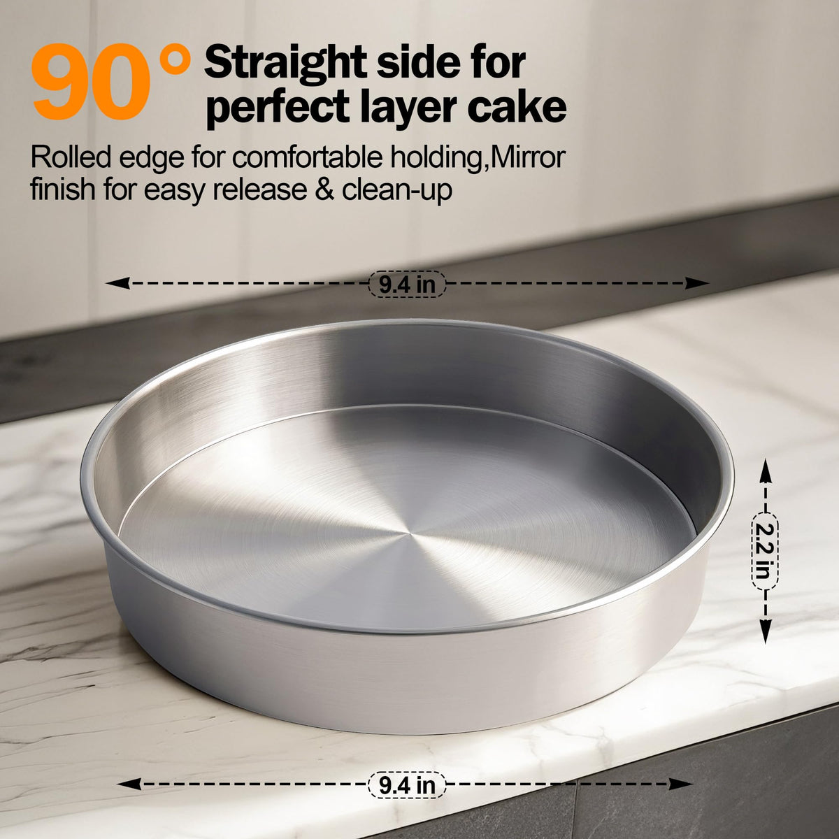 Fcgbdbz stainless steel pans are dishwasher safe for quick cleanup.