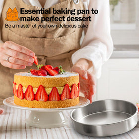 Fcgbdbz straight-side design aids clean stacking of cakes.