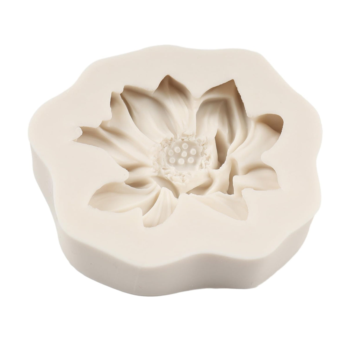 FCKEMLDS lotus candy mold for clay and fondant