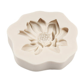 FCKEMLDS lotus candy mold for clay and fondant