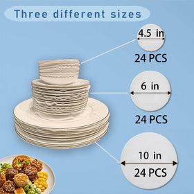 FCSTYODO felt plate dividers 4-5-inch stack safeguard small dishes for cabinet storage