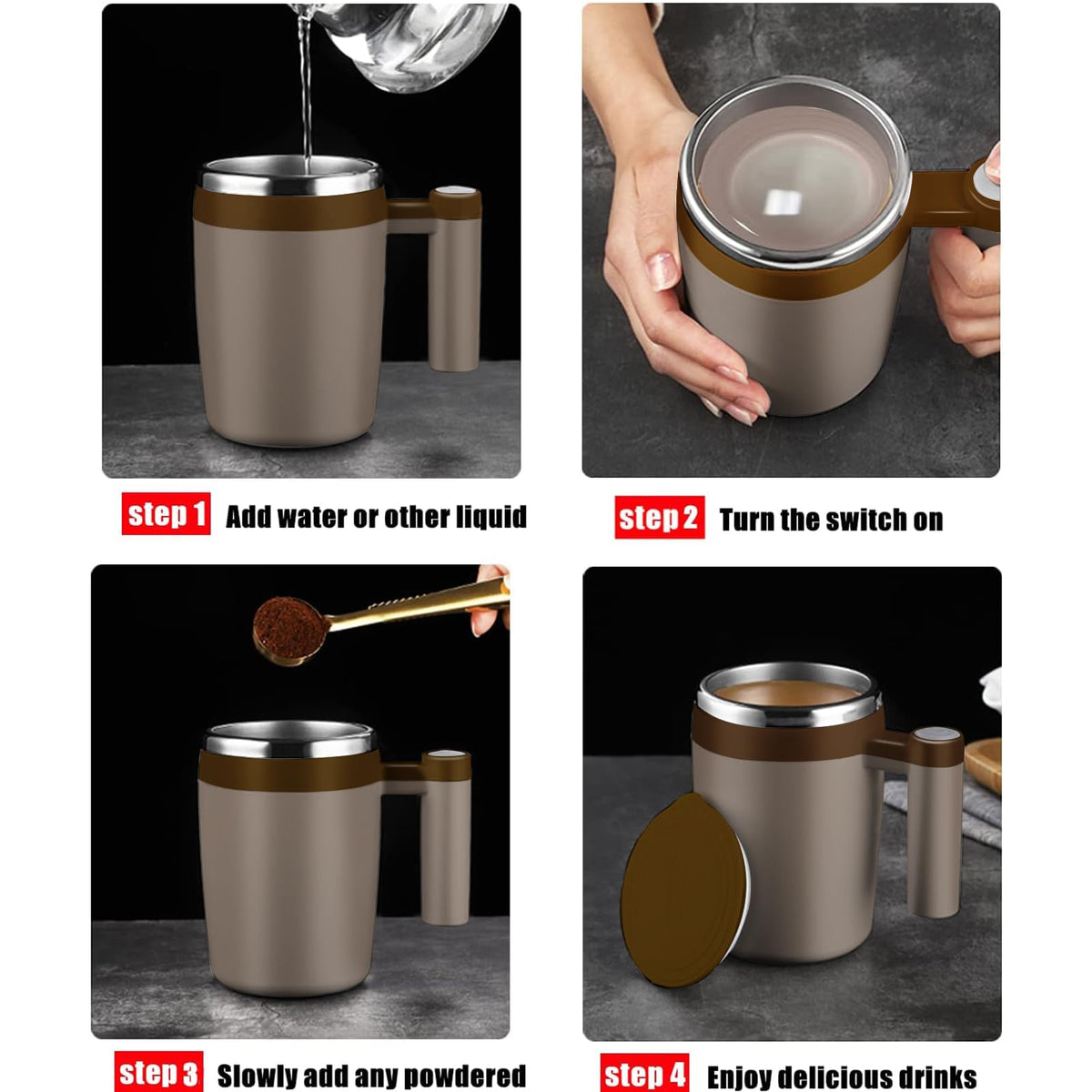 Two stir bars included with the FCSWEET mug for lasting mixing performance