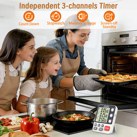FCXJTU timer back magnet provides strong fridge mounting