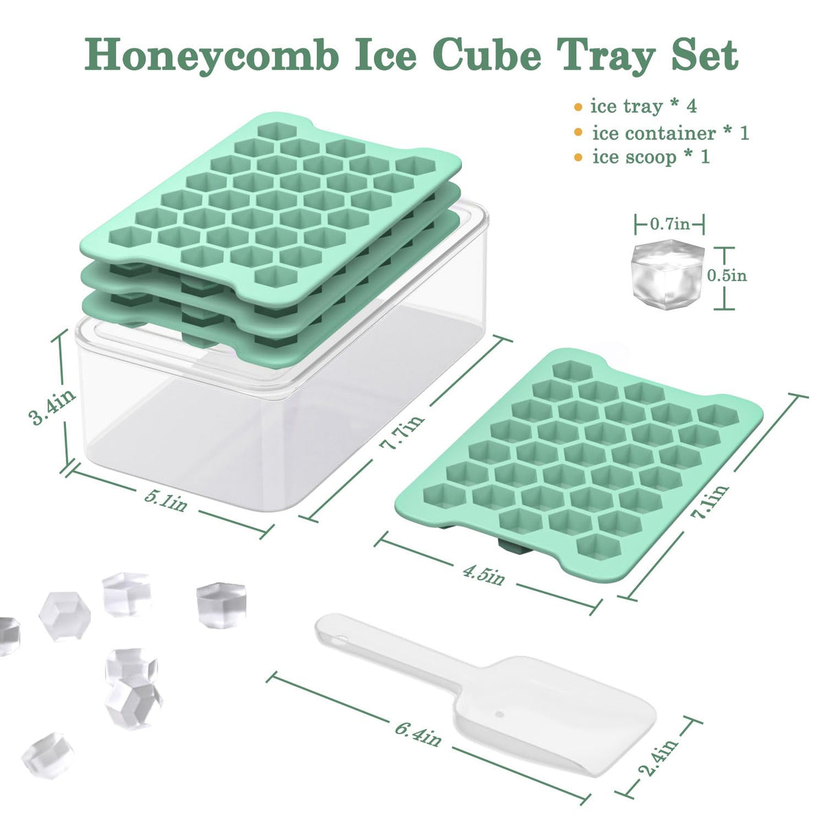 FDDAI honeycomb ice cubes cool drinks faster with larger surface area.